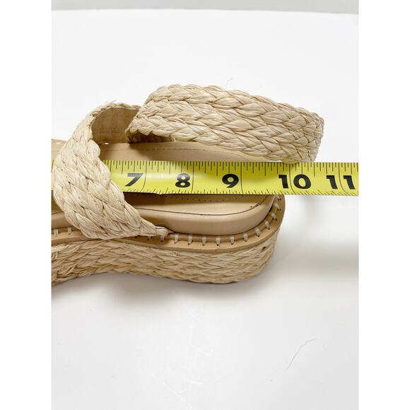 Ulla Johnson Gemma Flatform in Natural Straw Jute 38.5 - Picture 12 of 12